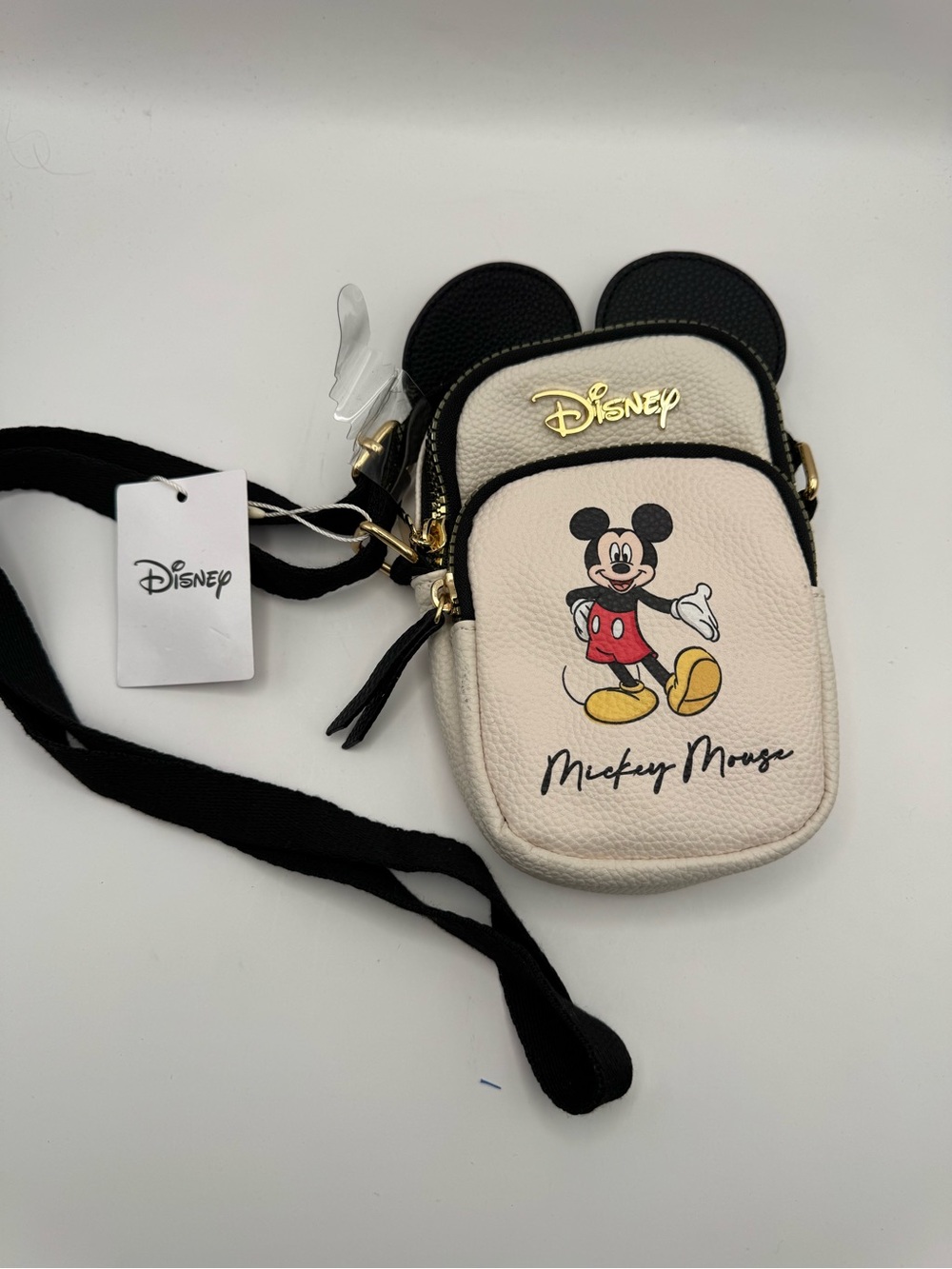 Primark Mickey Ear Mini Crossbody Pouch - Cream & Black
